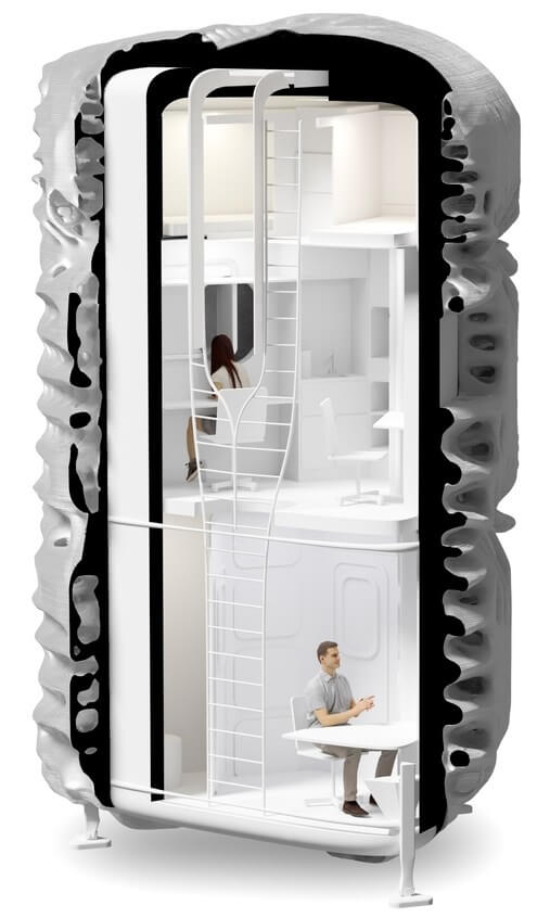 3Dプリント住居「ROSENBERG」での居住イメージ　出展：SAGA-Space-Architects社